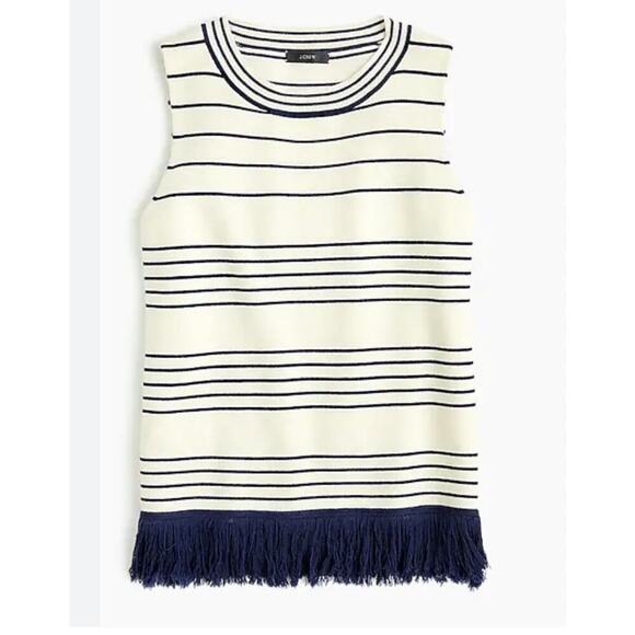 J. Crew Tops - J. Crew Fringed Shell Top